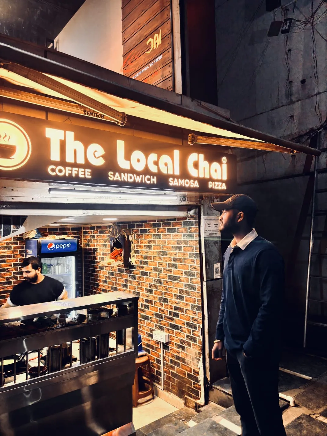 The Local Chai storefront in Ranchi - open to everyone who walks by